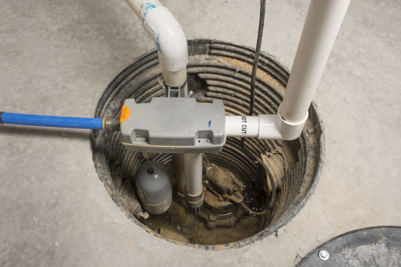 Interior waterproofing with sump pump